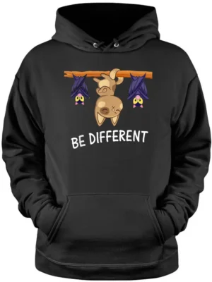 Cat With Bats Be Different Hoodie