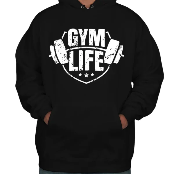 Gym Life Hoodie - Black
