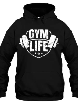 Gym Life Hoodie - Black