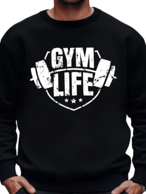Gym Life Sweatshirt – Black 02