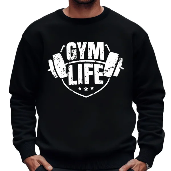 Gym Life Sweatshirt - Black