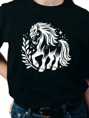 Horse Love TShirt – Black 01