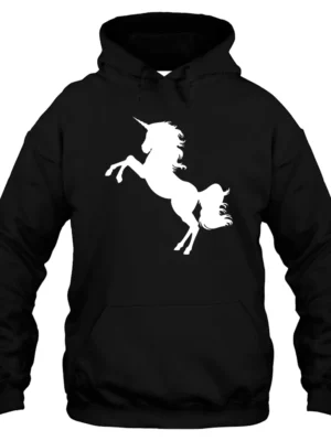 Mythical Unicorn Hoodie - Black