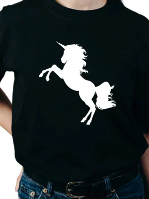 Mythical Unicorn TShirt – Black 04
