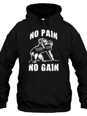 No Pain No Gain Hoodie - Black