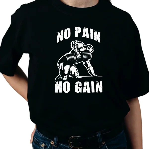 No Pain No Gain T-shirt - Black