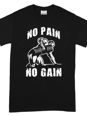 No Pain No Gain T-shirt - Black