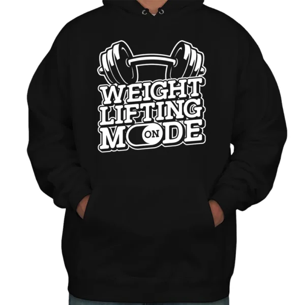 Weight Lifting On Mode Hoodie - Black