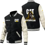 Caterpillar Jacket Men’s Baseball Jacket With PU Leather Sleeve, Custom Name HG170225Y15BJPUCT2CAT