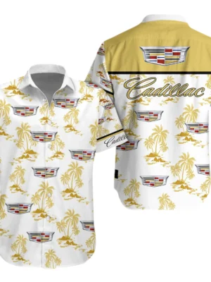 Cadillac Exclusive Logo Hawaiian Shirt Tropical Leaves Pattern All-over Print For Men Women Kids TN120225Y7HWSP1CAD