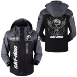 Ski Doo  Windbreaker Velvet-Lined Warm Durable Jackets Detachable Hooded Windproof Waterproof, Custom Name TN150225Y11WJVCT1DOO