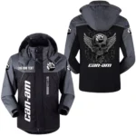 Can Am Windbreaker Velvet-Lined Warm Durable Jackets Detachable Hooded, Windproof Waterproof, Custom Name TN180225Y11WJVCT1CAE