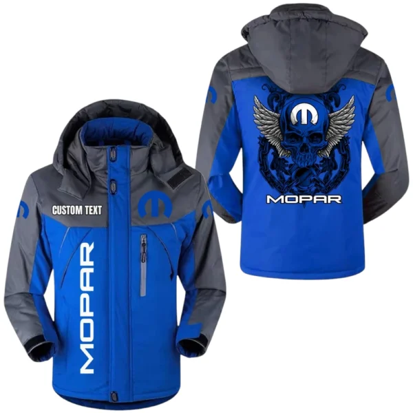 Mopar Exclusive Logo Windproof Waterproof Jacket Detachable Hood Velvet-Lined Warm Durable, Custom Name TN150225Y11WJVCT1MOP