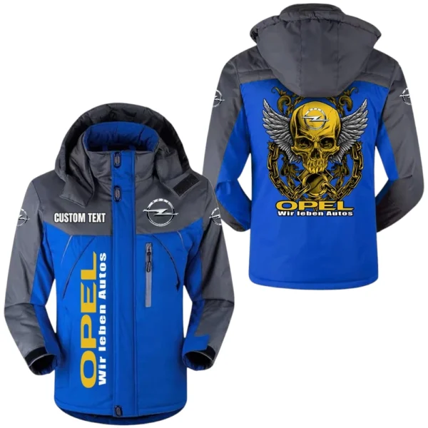 Opel Exclusive Logo Windproof Waterproof Jacket Detachable Hood Velvet-Lined Warm Durable, Custom Name TN150225Y11WJVCT1OPE