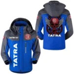 Tatra Exclusive Logo Windproof Waterproof Jacket Detachable Hood Velvet-Lined Warm Durable, Custom Name TN150225Y11WJVCT1TAT