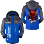 Victory Motorcycles Windproof Waterproof Jacket Detachable Hood Velvet-Lined Warm Durable, Custom Name TN150225Y11WJVCT1VIC