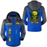 Valentino Rossi 46 Windproof Waterproof Jacket Detachable Hood Velvet-Lined Warm Durable, Custom Name TN150225Y11WJVCT1VLT