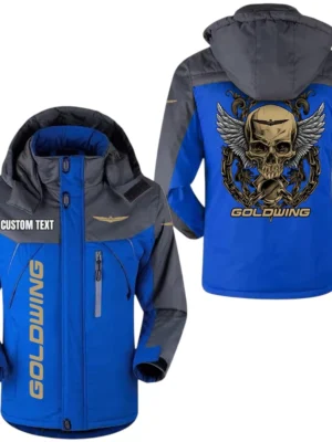 Goldwing Jacket Exclusive Logo Windproof Waterproof Jacket Detachable Hood Velvet-Lined Warm Durable, Custom Name TN170225Y11WJVCT1GOL