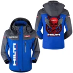 Hilti Jacket Exclusive Logo Windproof Waterproof Jacket Detachable Hood Velvet-Lined Warm Durable, Custom Name TN170225Y11WJVCT1HIL
