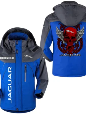 Jaguar Cars Jacket Windproof Waterproof Jacket Detachable Hood Velvet-Lined Warm Durable, Custom Name TN170225Y11WJVCT1JAG