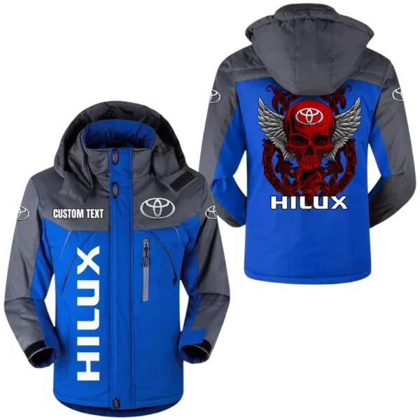 Hilux Jacket Exclusive Logo Windproof Waterproof Jacket Detachable Hood Velvet-Lined Warm Durable, Custom Name TN170225Y11WJVCT1THX
