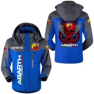 Abarth Windbreaker Exclusive Logo Windproof Waterproof Jacket Detachable Hood Velvet-Lined Warm Durable, Custom Name TN180225Y11WJVCT1ABA