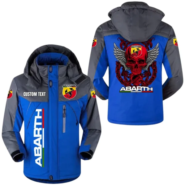 Abarth Windbreaker Exclusive Logo Windproof Waterproof Jacket Detachable Hood Velvet-Lined Warm Durable, Custom Name TN180225Y11WJVCT1ABA