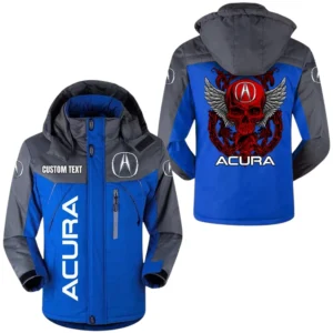 Acura Windbreaker Exclusive Logo Windproof Waterproof Jacket Detachable Hood Velvet-Lined Warm Durable, Custom Name TN180225Y11WJVCT1ACU