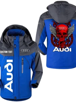Audi Beta Racing Windbreaker Exclusive Logo Windproof Waterproof Jacket Detachable Hood Velvet-Lined Warm Durable, Custom Name TN180225Y11WJVCT1BET Exclusive Logo Windproof Waterproof Jacket Detachable Hood Velvet-Lined Warm Durable, Custom Name TN180225Y11WJVCT1AUD