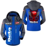 Beta Racing Windbreaker Exclusive Logo Windproof Waterproof Jacket Detachable Hood Velvet-Lined Warm Durable, Custom Name TN180225Y11WJVCT1BET