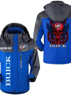 Buick Windbreaker Exclusive Logo Windproof Waterproof Jacket Detachable Hood Velvet-Lined Warm Durable, Custom Name TN180225Y11WJVCT1BUI