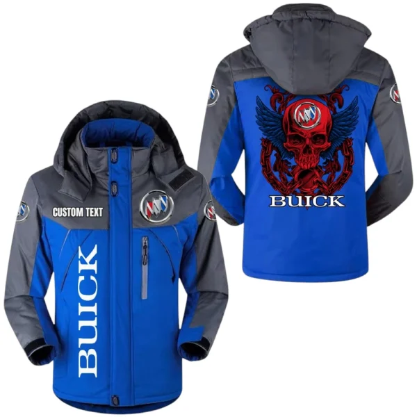 Buick Windbreaker Exclusive Logo Windproof Waterproof Jacket Detachable Hood Velvet-Lined Warm Durable, Custom Name TN180225Y11WJVCT1BUI