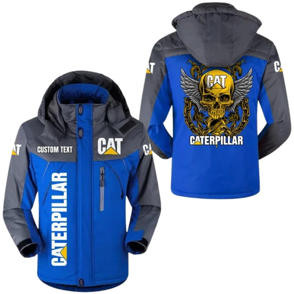 Caterpillar Jacket Exclusive Logo Windproof Waterproof Jacket Detachable Hood Velvet-Lined Warm Durable, Custom Name TN180225Y11WJVCT1CAT