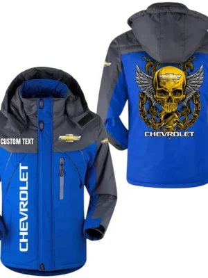 Chevrolet Jacket Exclusive Logo Windproof Waterproof Jacket Detachable Hood Velvet-Lined Warm Durable, Custom Name TN180225Y11WJVCT1CHE
