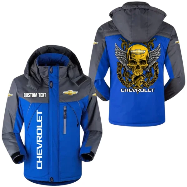 Chevrolet Jacket Exclusive Logo Windproof Waterproof Jacket Detachable Hood Velvet-Lined Warm Durable, Custom Name TN180225Y11WJVCT1CHE