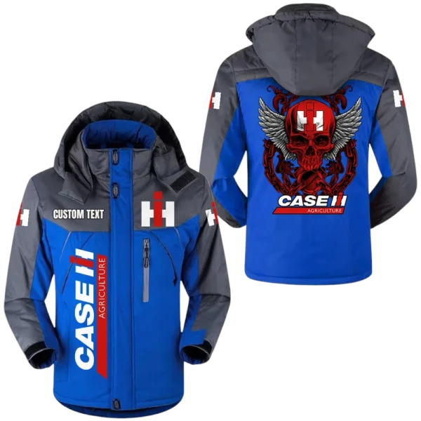 Case IH Jacket Exclusive Logo Windproof Waterproof Jacket Detachable Hood Velvet-Lined Warm Durable, Custom Name TN180225Y11WJVCT1CIH