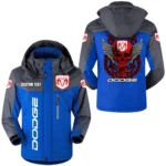 Dodge Jacket Exclusive Logo Windproof Waterproof Jacket Detachable Hood Velvet-Lined Warm Durable, Custom Name TN180225Y11WJVCT1DOD