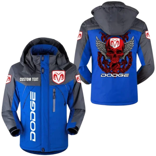 Dodge Jacket Exclusive Logo Windproof Waterproof Jacket Detachable Hood Velvet-Lined Warm Durable, Custom Name TN180225Y11WJVCT1DOD
