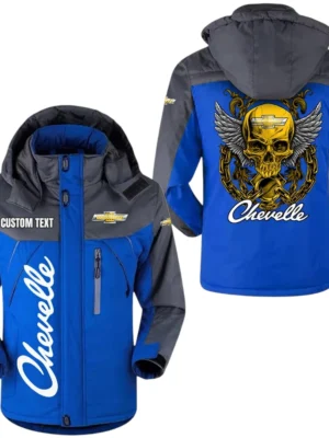 Chevrolet Chevelle Jacket Exclusive Logo Windproof Waterproof Jacket Detachable Hood Velvet-Lined Warm Durable, Custom Name TN180225Y11WJVCT1VRO