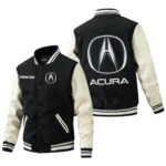 Acura Jacket Men's Baseball Jacket With PU Leather Sleeve, Custom Name HG180225Y15BJPUCT1ACU