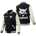Bobcat Jacket Men’s Baseball Jacket With PU Leather Sleeve, Custom Name HG190225Y15BJPUCT1BOD