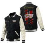 Cadillac Jacket Men’s Baseball Jacket With PU Leather Sleeve, Custom Name HG190225Y15BJPUCT3CAD