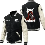 Bobcat Jacket Men’s Baseball Jacket With PU Leather Sleeve, Custom Name HG190225Y15BJPUCT4BOD