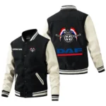 Daf Jacket Men’s Baseball Jacket With PU Leather Sleeve, Custom Name HG200225Y15BJPUCT1DAF