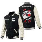 Cummins Jacket Men’s Baseball Jacket With PU Leather Sleeve, Custom Name HG200225Y15BJPUCT3CUM