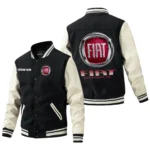 Fiat Jacket Men’s Baseball Jacket With PU Leather Sleeve, Custom Name HG210225Y15BJPUCT1FIA
