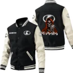 Kubota Jacket Men’s Baseball Jacket With PU Leather Sleeve, Custom Name HG240225Y15BJPUCT4KUB