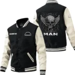 Man Jacket Men’s Baseball Jacket With PU Leather Sleeve, Custom Name HG250225Y15BJPUCT2MAN