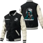 Mercury Marine Jacket Men’s Baseball Jacket With PU Leather Sleeve, Custom Name HG250225Y15BJPUCT3MEM
