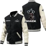 Mack Trucks Jacket Men’s Baseball Jacket With PU Leather Sleeve, Custom Name HG250225Y15BJPUCT4MAC